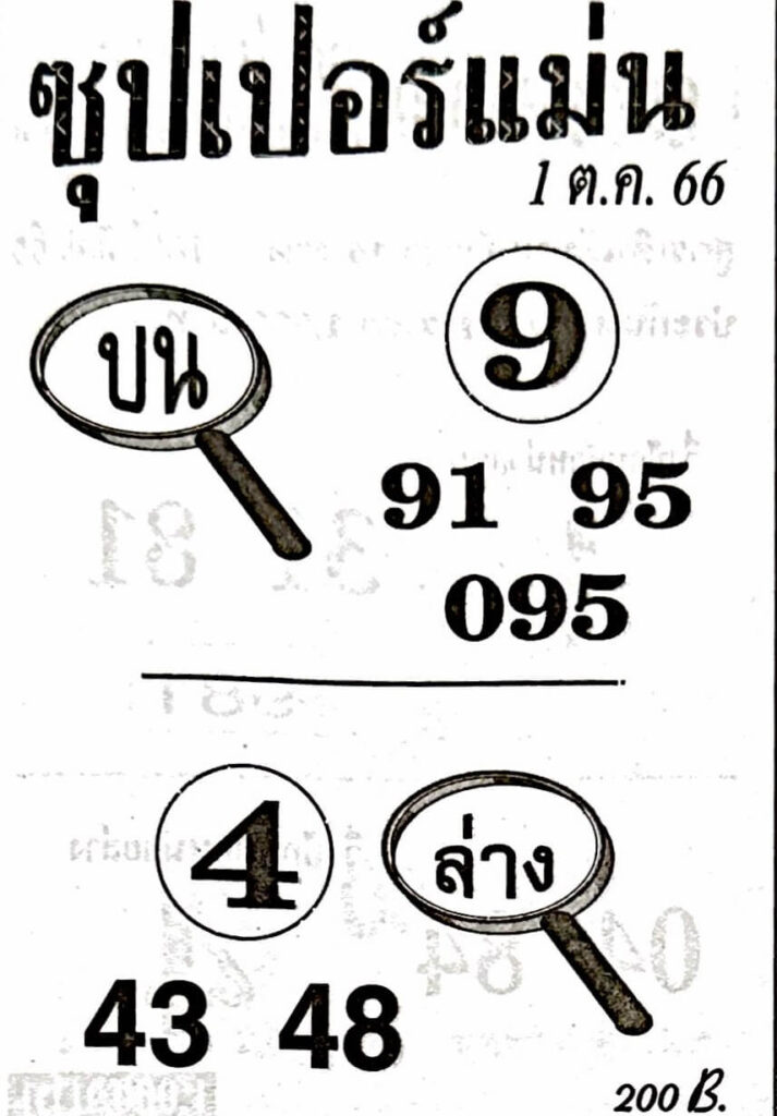 หวยซุปเปอร์แม่น